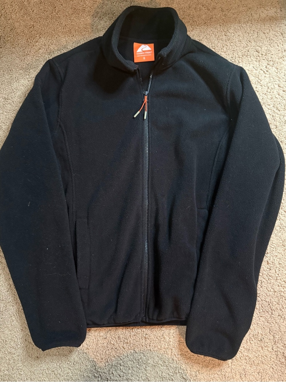 Ozark Trail Men's Black Full-Zip Fleece Jacket